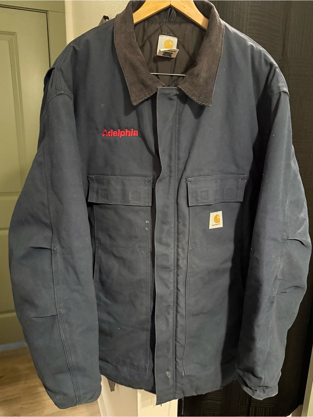 Vintage 2004 Carhartt C03 NVY Arctic Traditional Coat 54 Tall USA